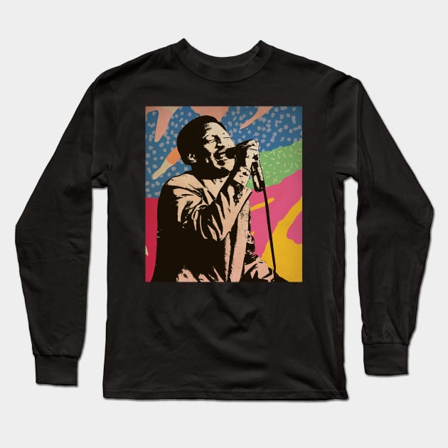 Vintage Poster - Otis Redding Style Long Sleeve T-Shirt by Pickle Pickle